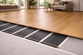 Wooden floor + efficient graphene underfloor heating