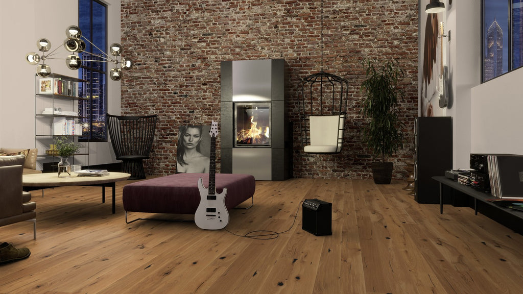 Triple layer wooden floor Oak Espressivo GBG8ZKFD