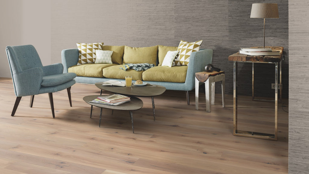 Triple layer wooden floor Oak Espressivo White GBG8ZMFD