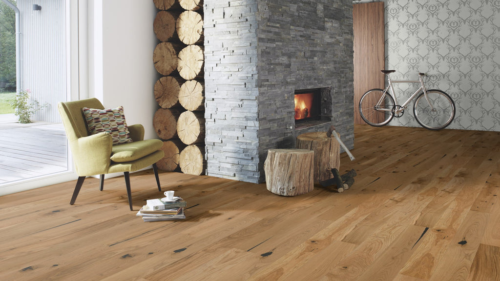 Triple layer wooden floor BOEN Oak Espressivo GBG8ZKFD